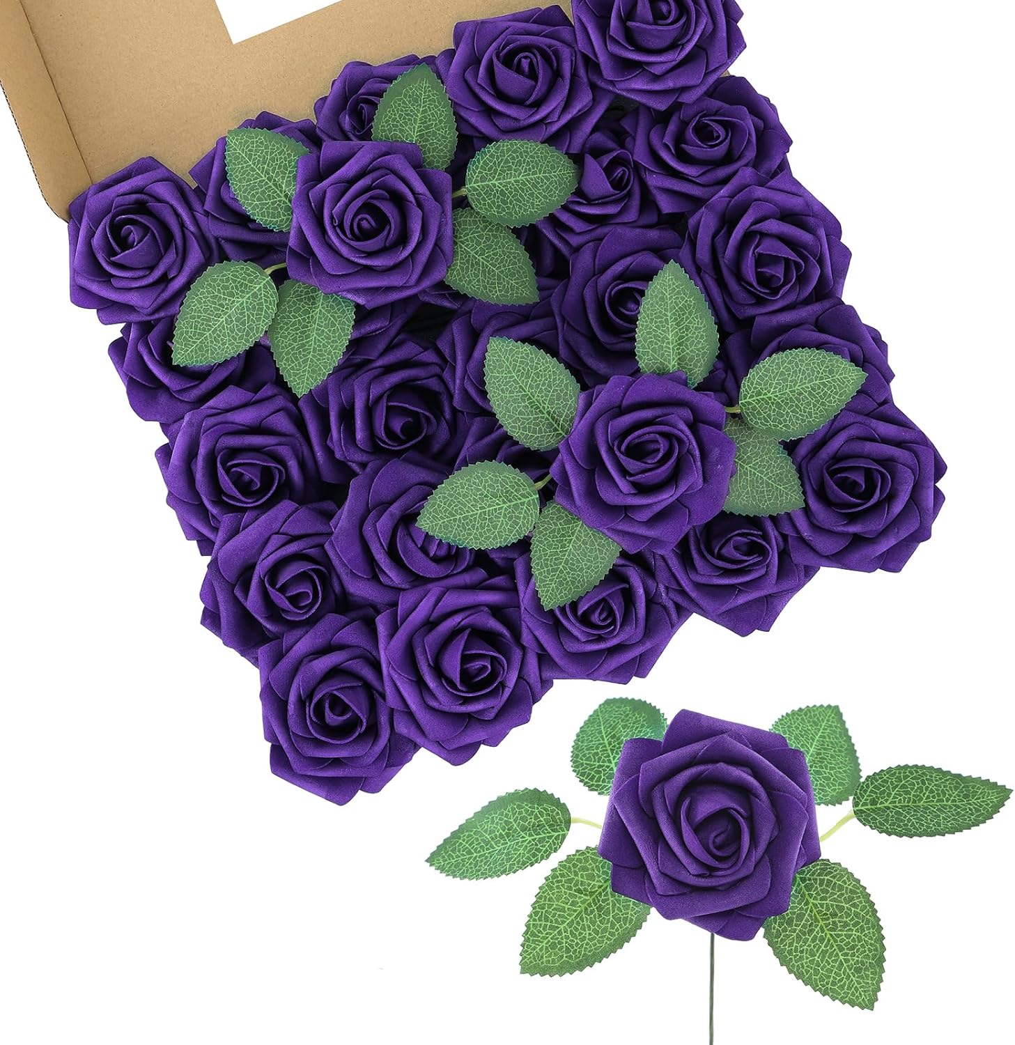 Black Artificial Plant — Dark Purple