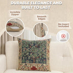 Boho Beige Throw Pillow Cover — 16x16 - View 2