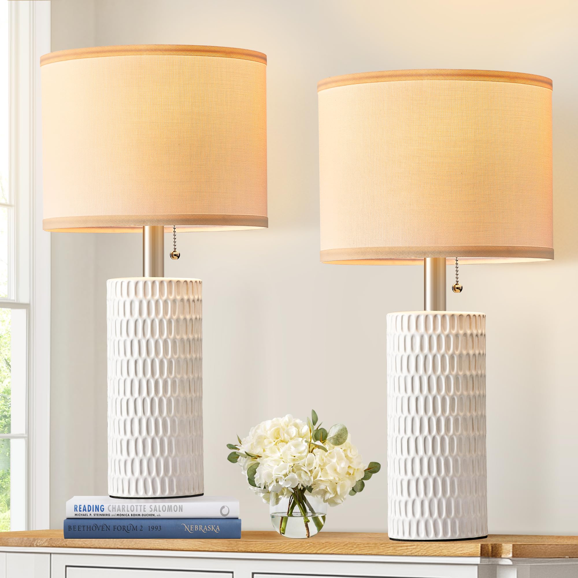 Modern Blue Table Lamp — 20"