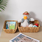 Boho Rattan Woven Basket - View 2