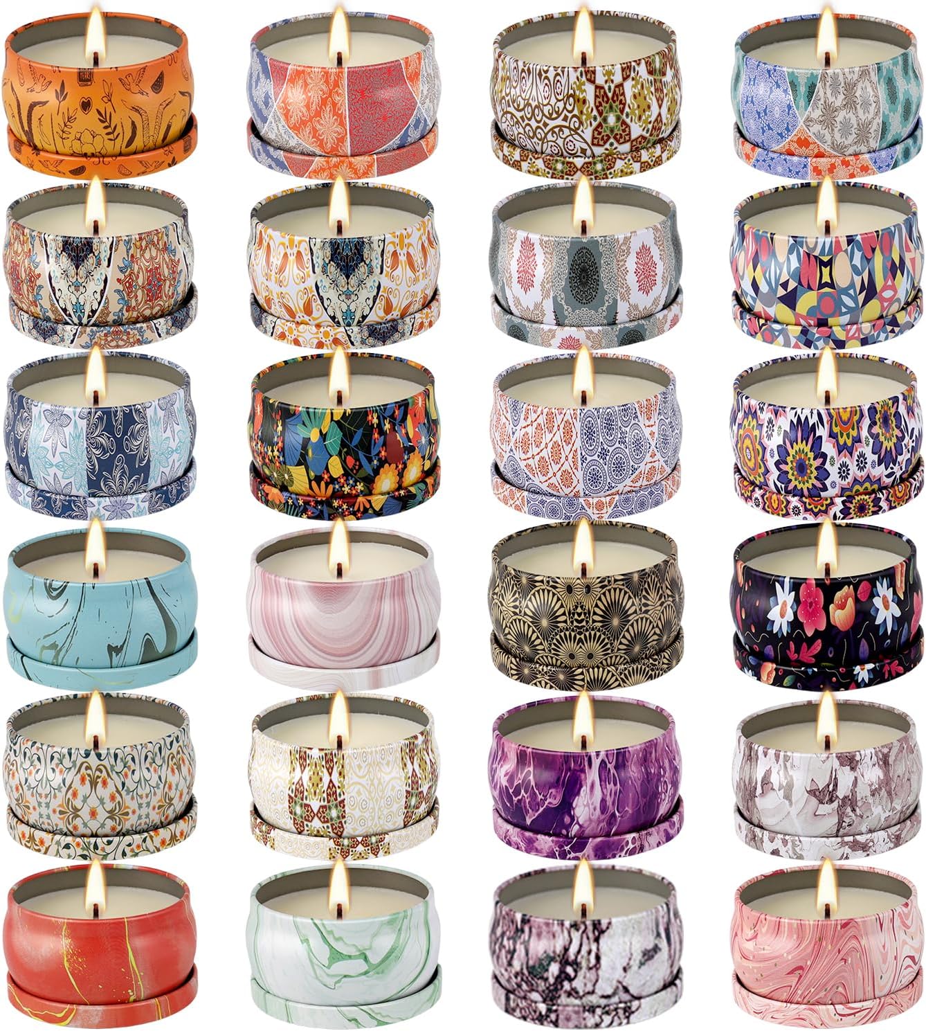 Black Scented Candle — 24Ps-Multi-color