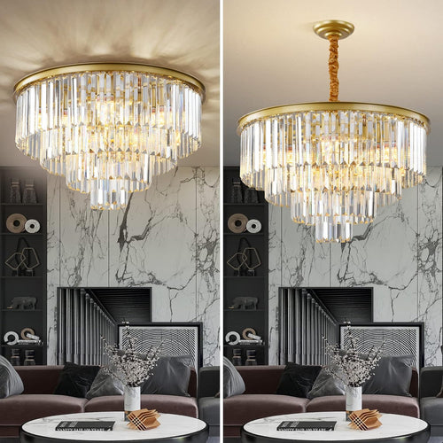 Adjustable Luxe Black Chandelier - View 2