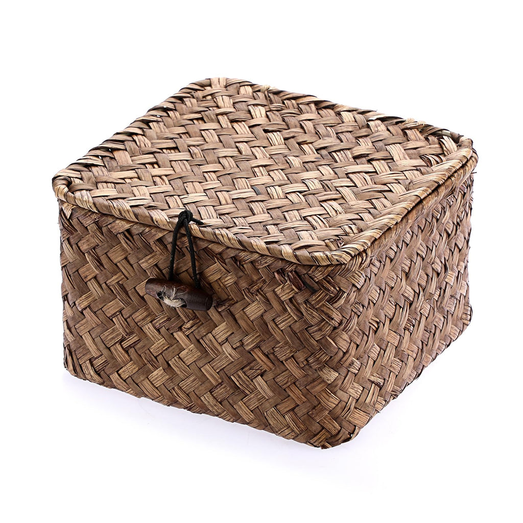 Handwoven Boho Brown Storage Basket