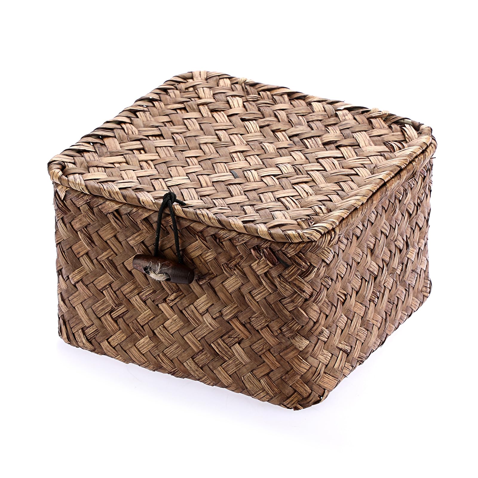 Handwoven Boho Brown Storage Basket