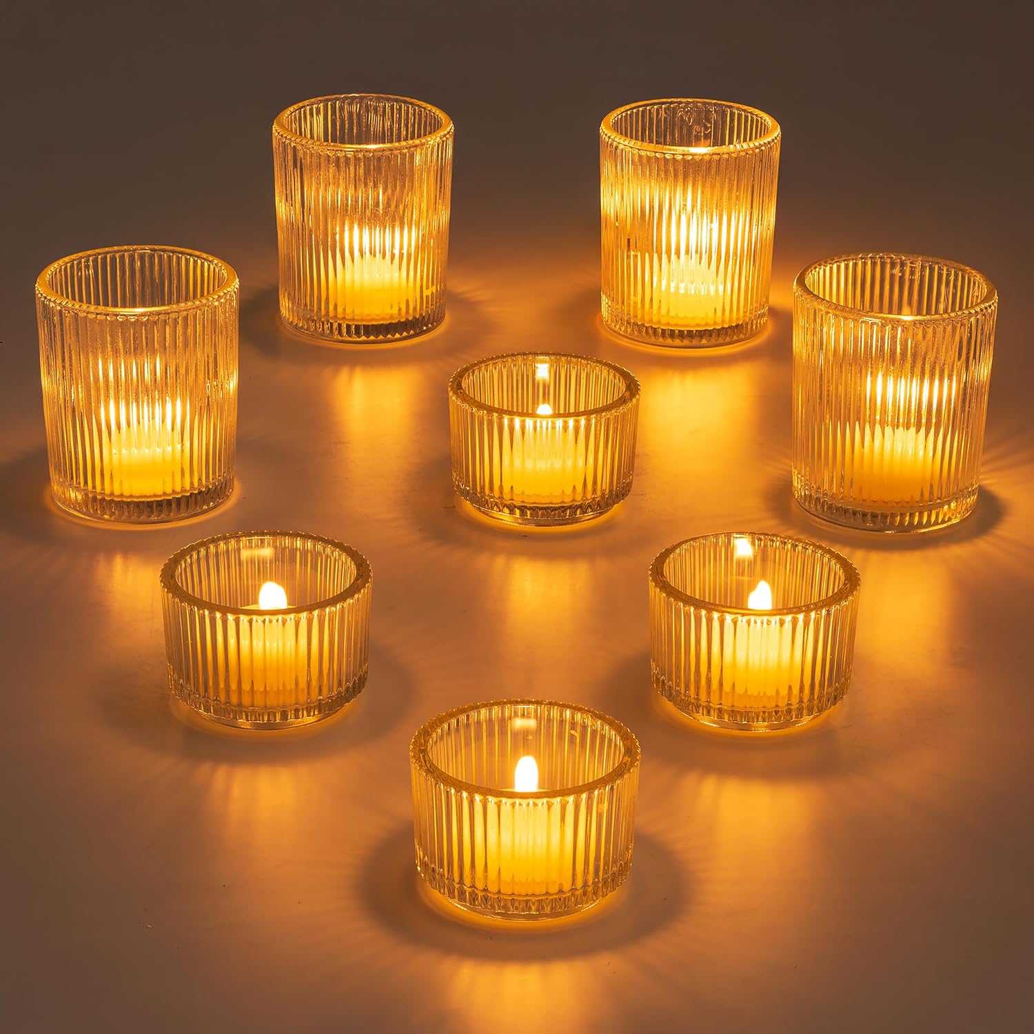 Vintage Green Candle — Set of 24 — Clear