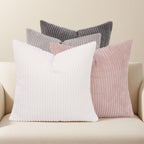 Boho Beige Throw Pillow Cover — 18" — Neutral
