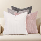 Boho Beige Throw Pillow Cover — 18"