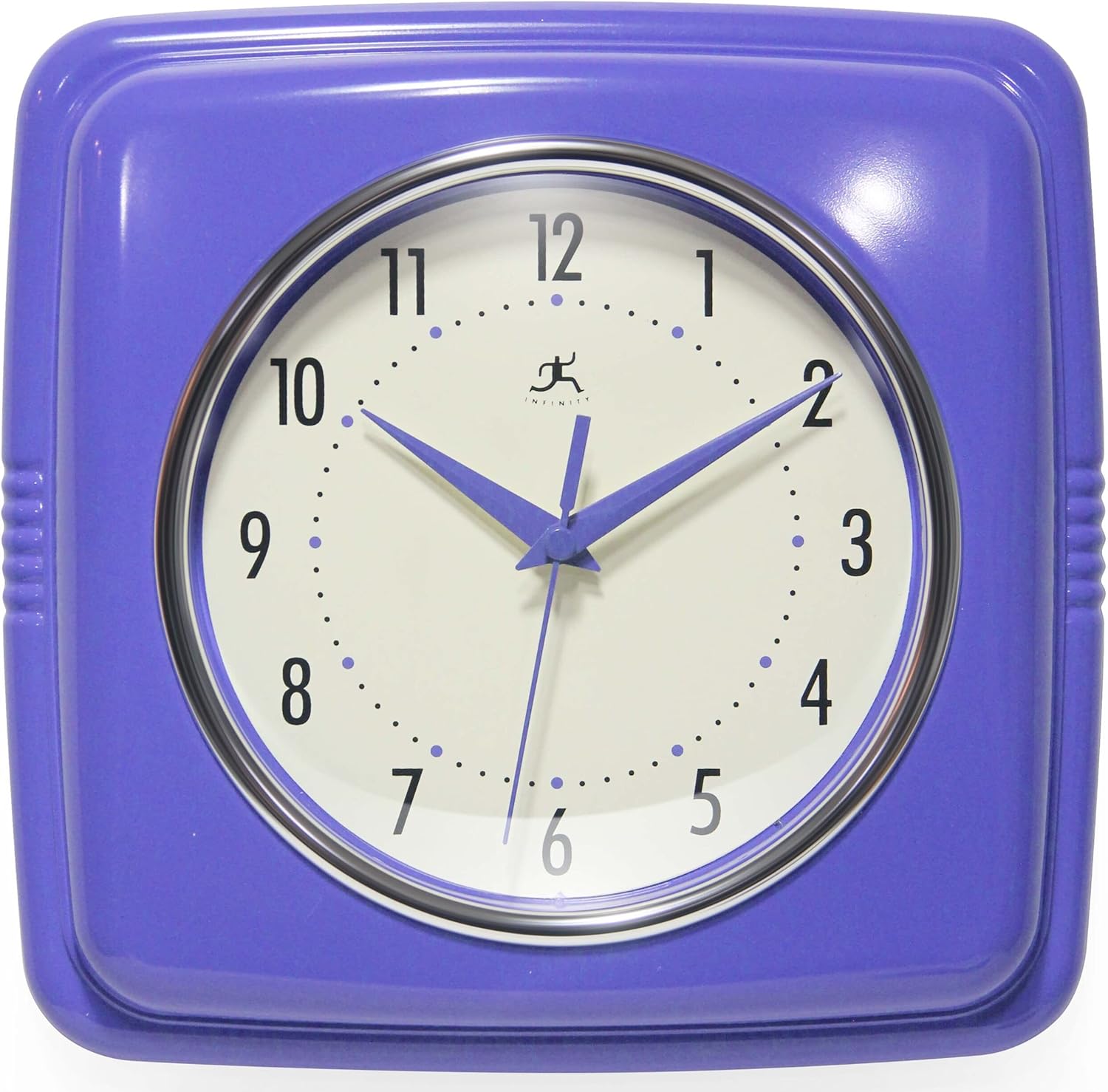 Vintage Mid-Century Beige Wall Clock — 9" — Veri Peri