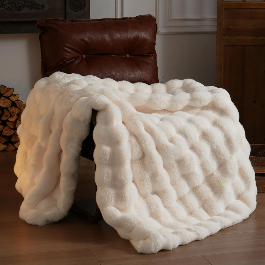Beige Throw Pillow — 51" — Throw(50" x 60")