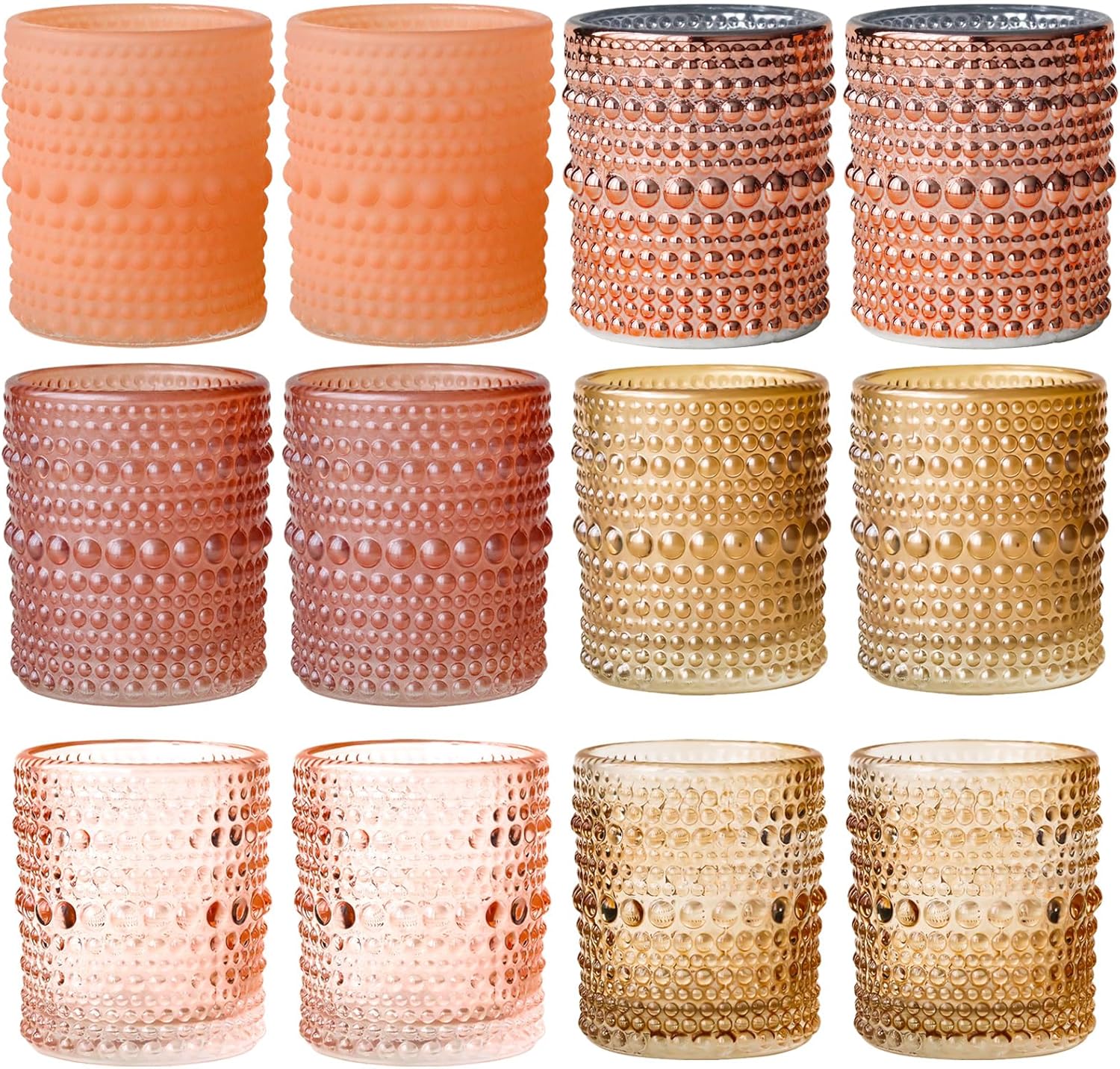 Vintage Gold Candle — Set of 24 — Pink Collection