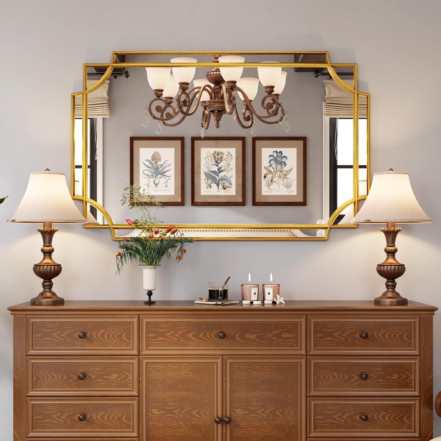 Beveled Farmhouse Glass Vanity Mirror — 30" - View 2