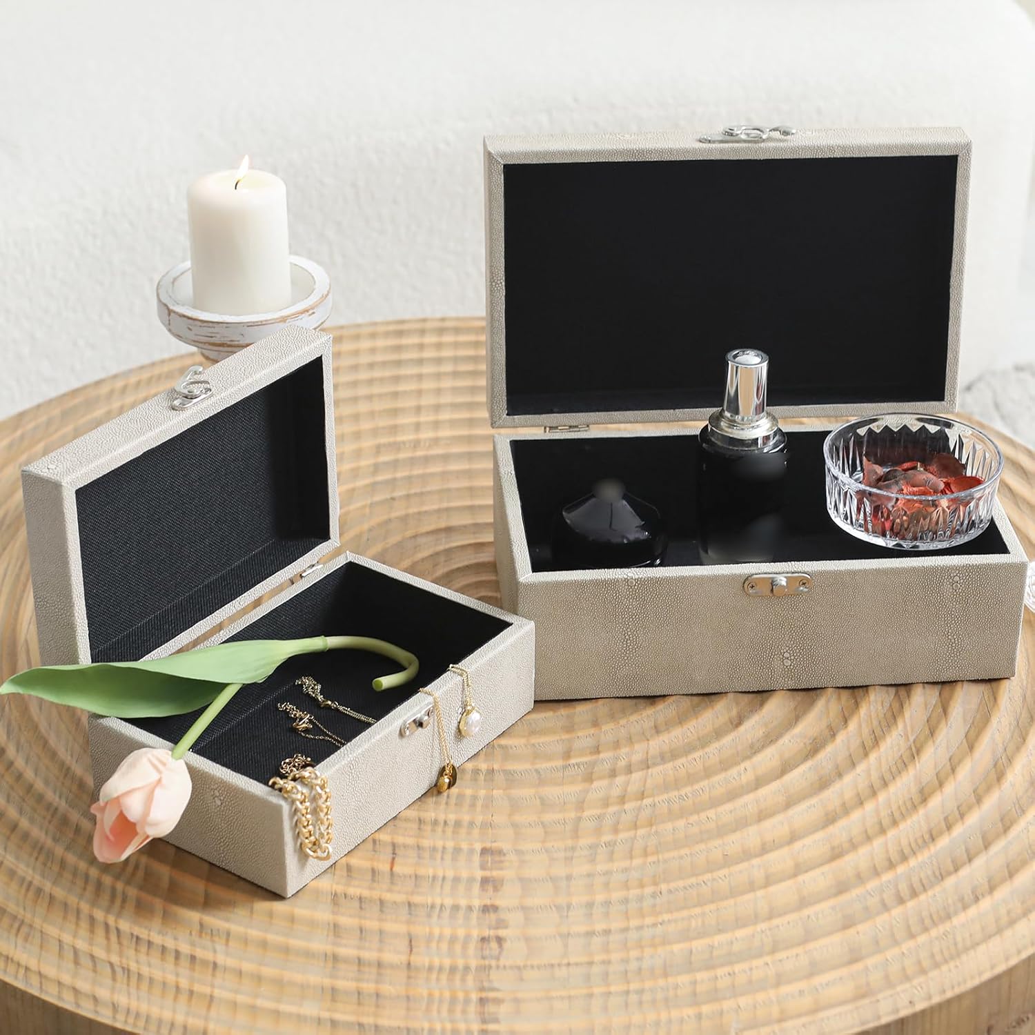 Black Storage Basket — Set of 2 - View 3