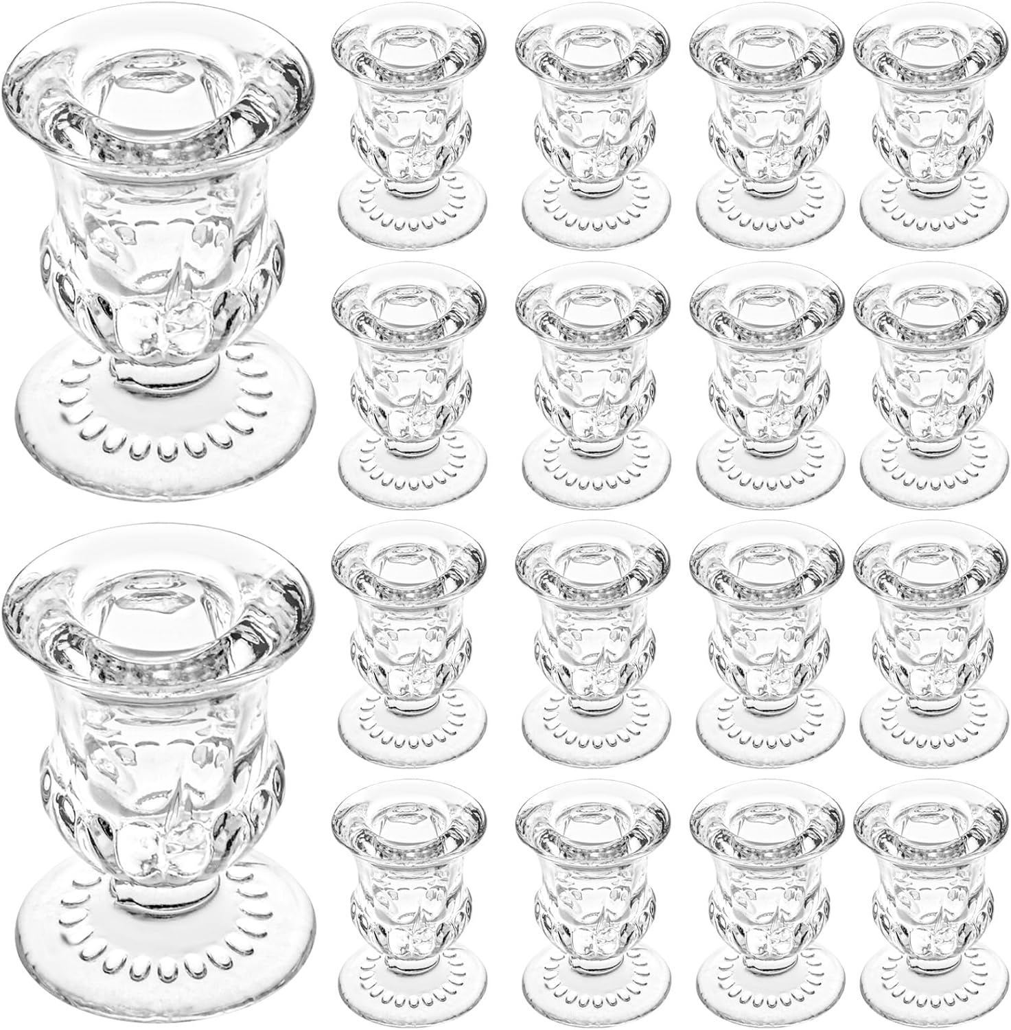Luxe Glass Candle — Set of 6 — Transparent