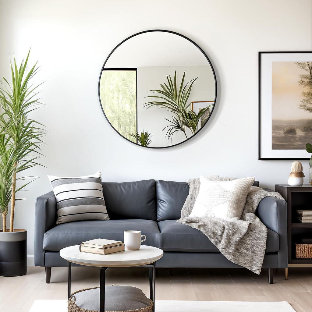 Black Wall Mirror — 36" - View 6
