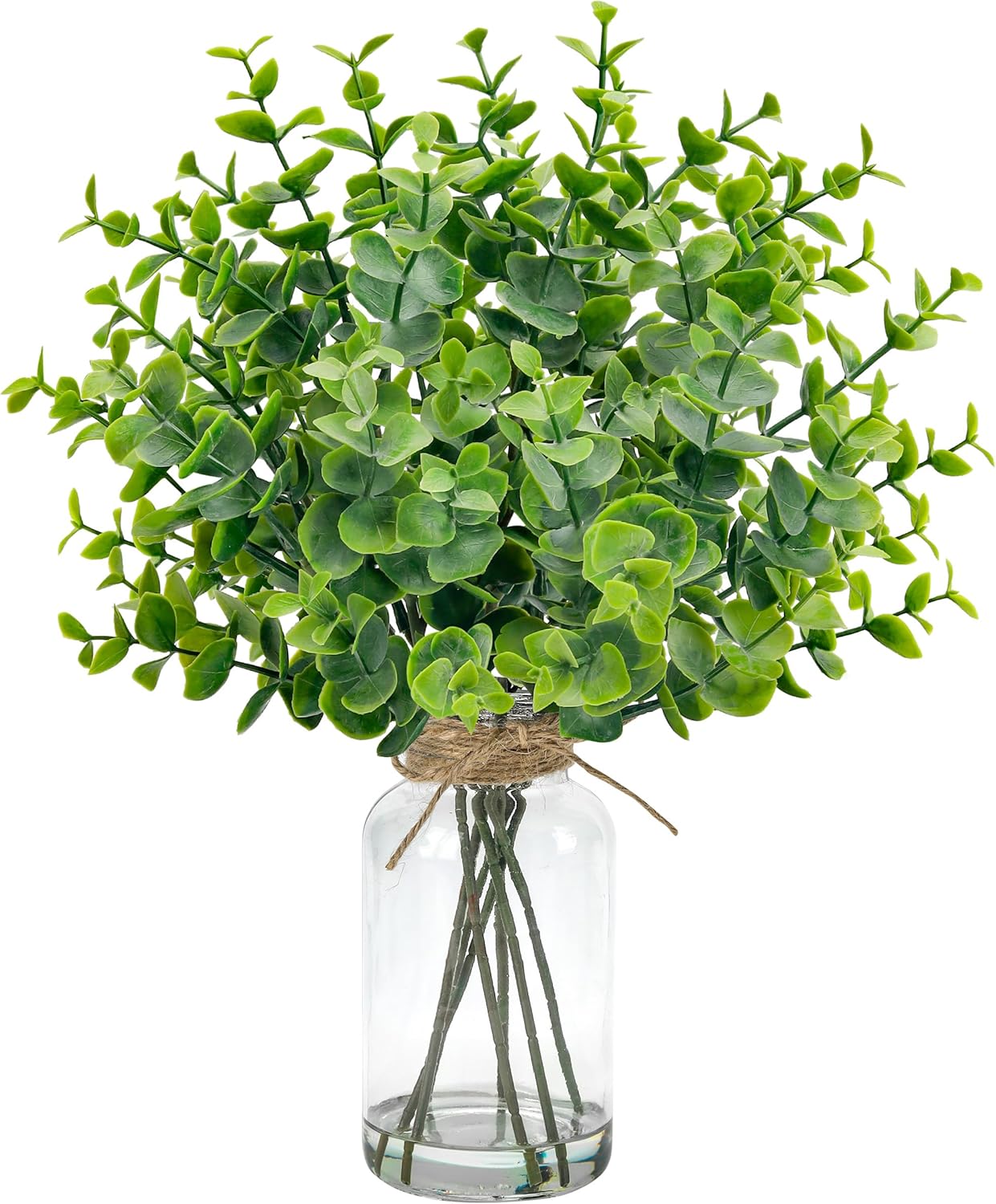 Farmhouse Black Artificial Plant — 13.5" — Clear-green B