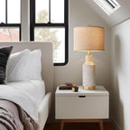 Farmhouse Black Bedside Lamp — 25" - View 5