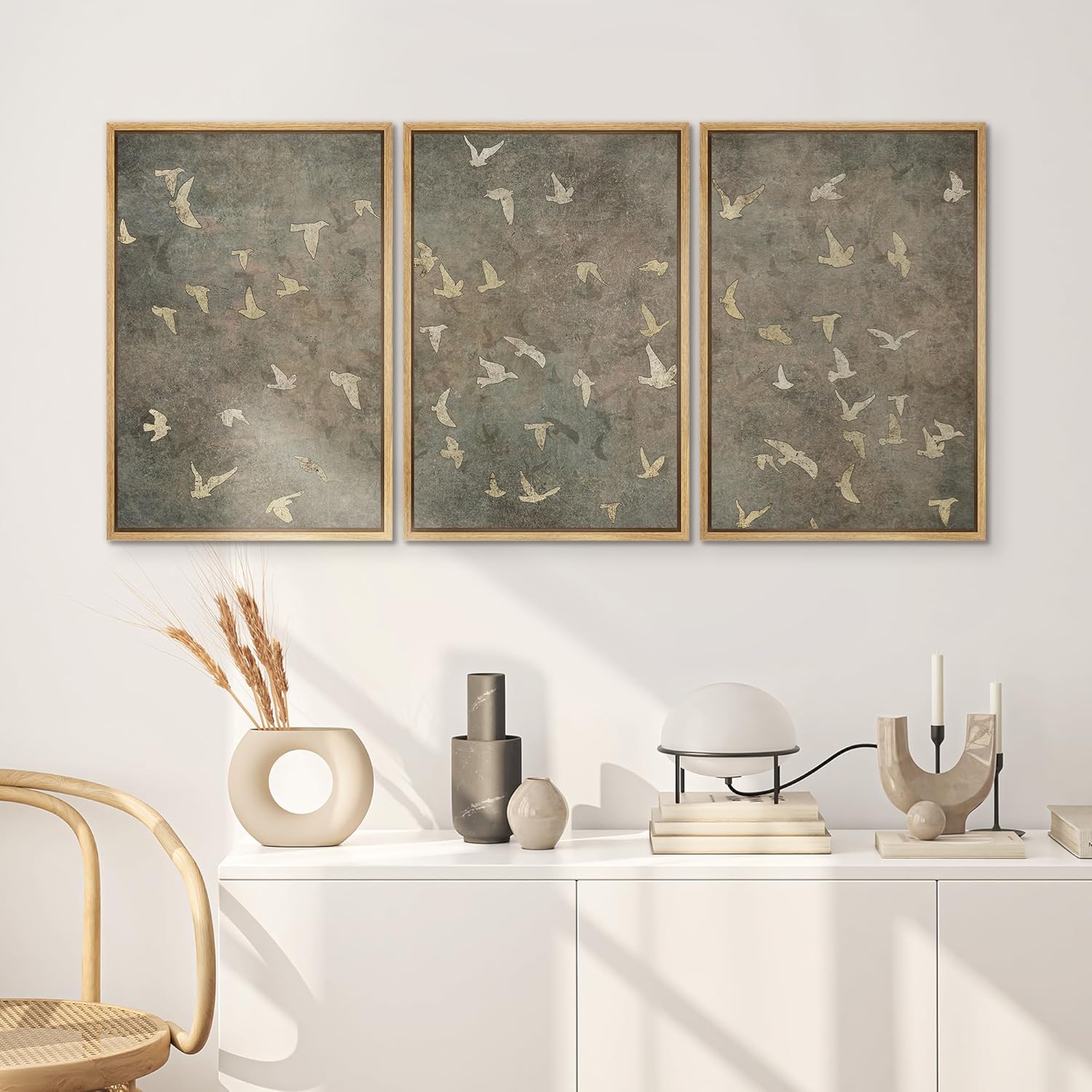 Framed Farmhouse Fabric Wall Art — 24" - View 3