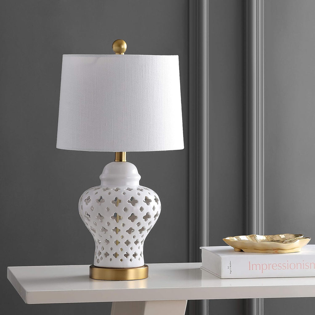 Linen Luxe Ceramic Table Lamp — 20.5" - View 7