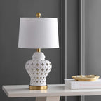 Linen Luxe Ceramic Table Lamp — 20.5" - View 7