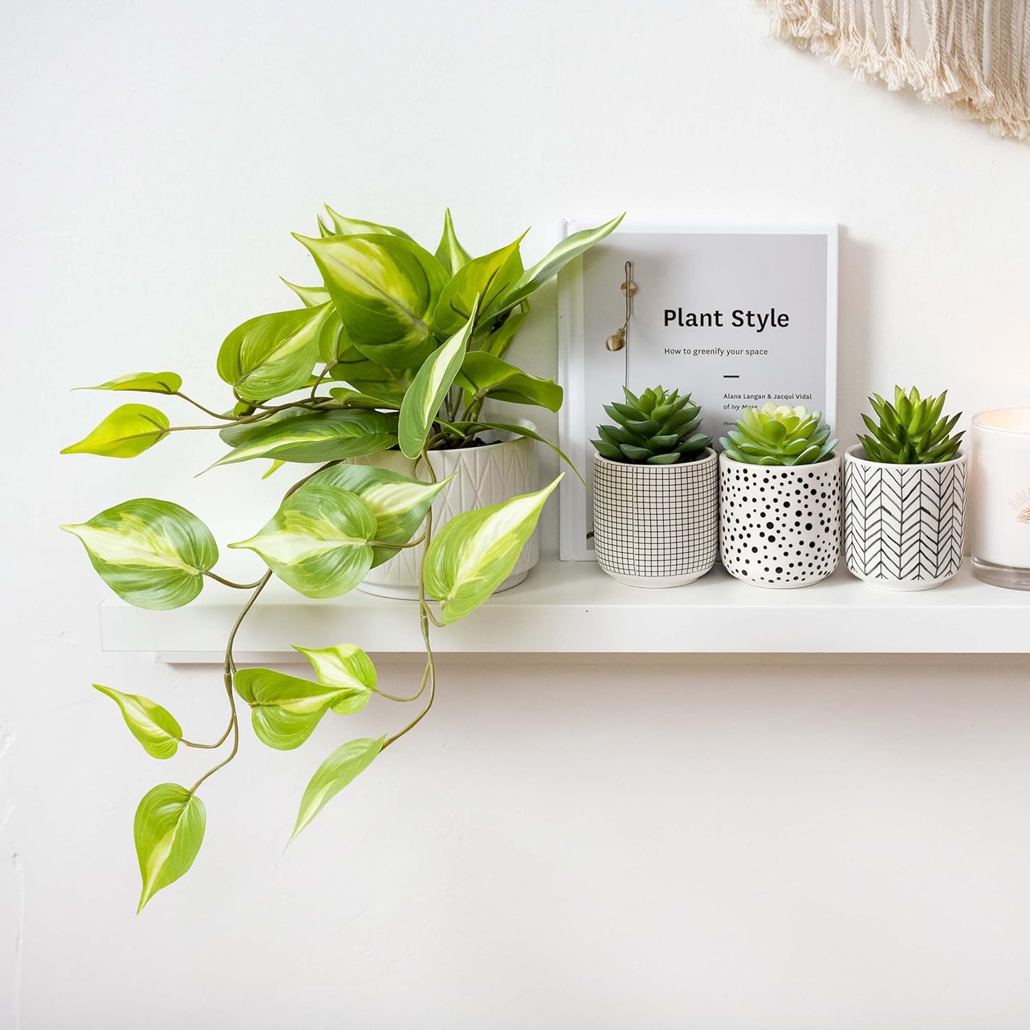 Farmhouse Ceramic Artificial Plant — 5" - View 2