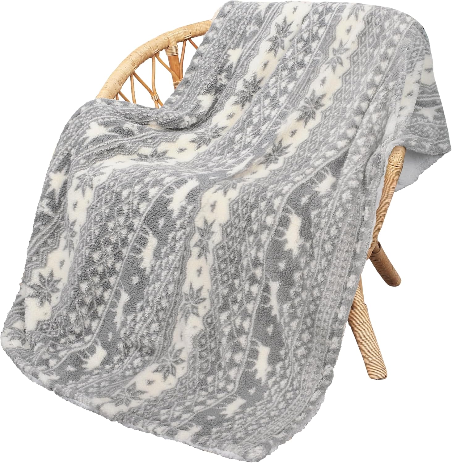 Grey Throw Pillow — 60" — Gray