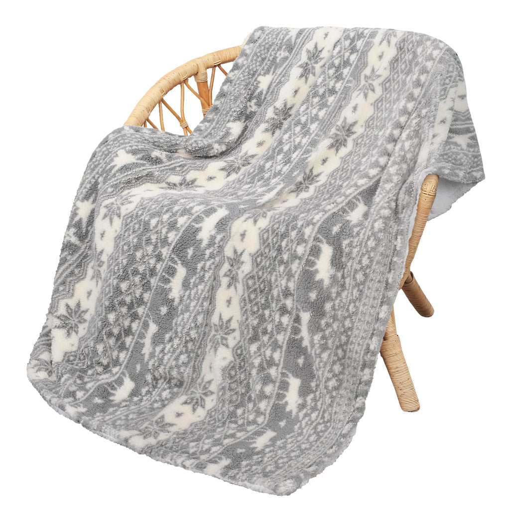 Grey Throw Pillow — 60"