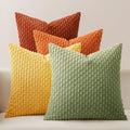 Boho Beige Throw Pillow Cover — 18" — 20" x 20" (Pack of 4)
