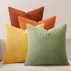 Boho Beige Throw Pillow Cover — 18" — 20" x 20" (Pack of 4)