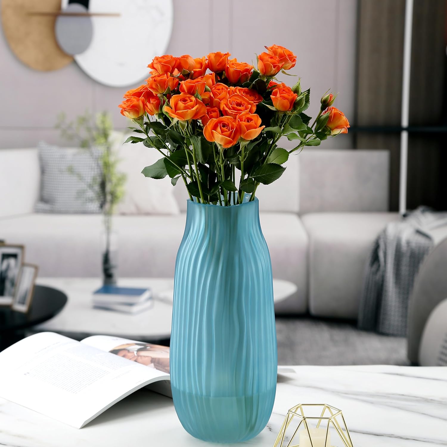 Boho Blue Decorative Vase - View 4