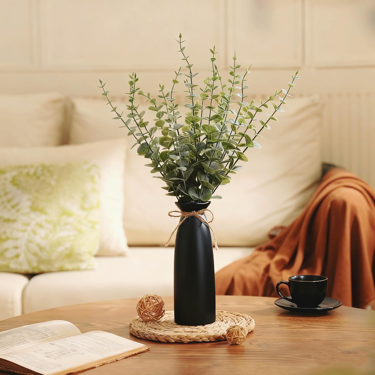 Farmhouse Black Faux Plant — 19" - View 6
