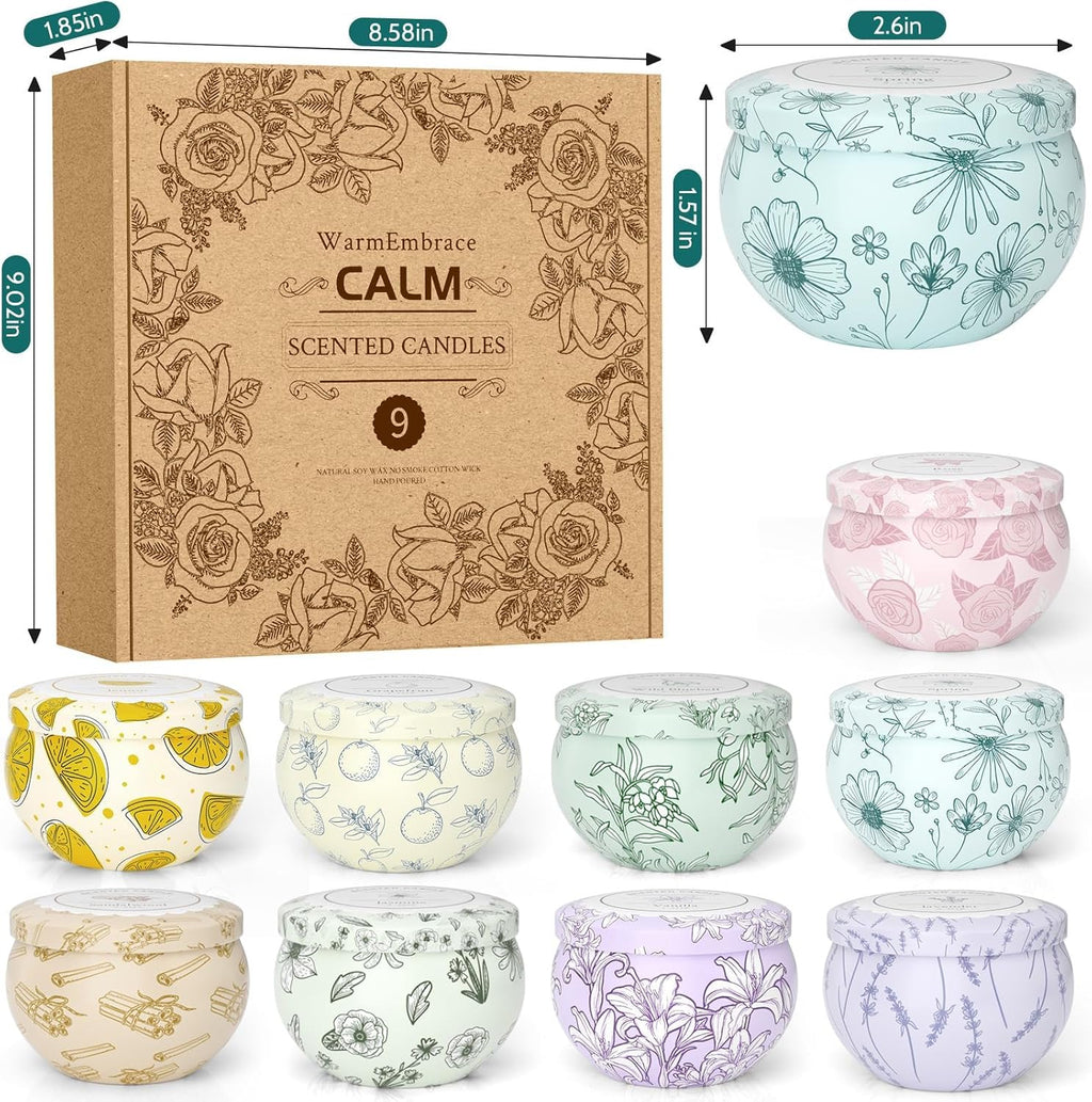 Metal Scented Candle — Set of 9 - View 2