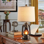 USB Charging Farmhouse Gold Desk Lamp — 22" - View 2