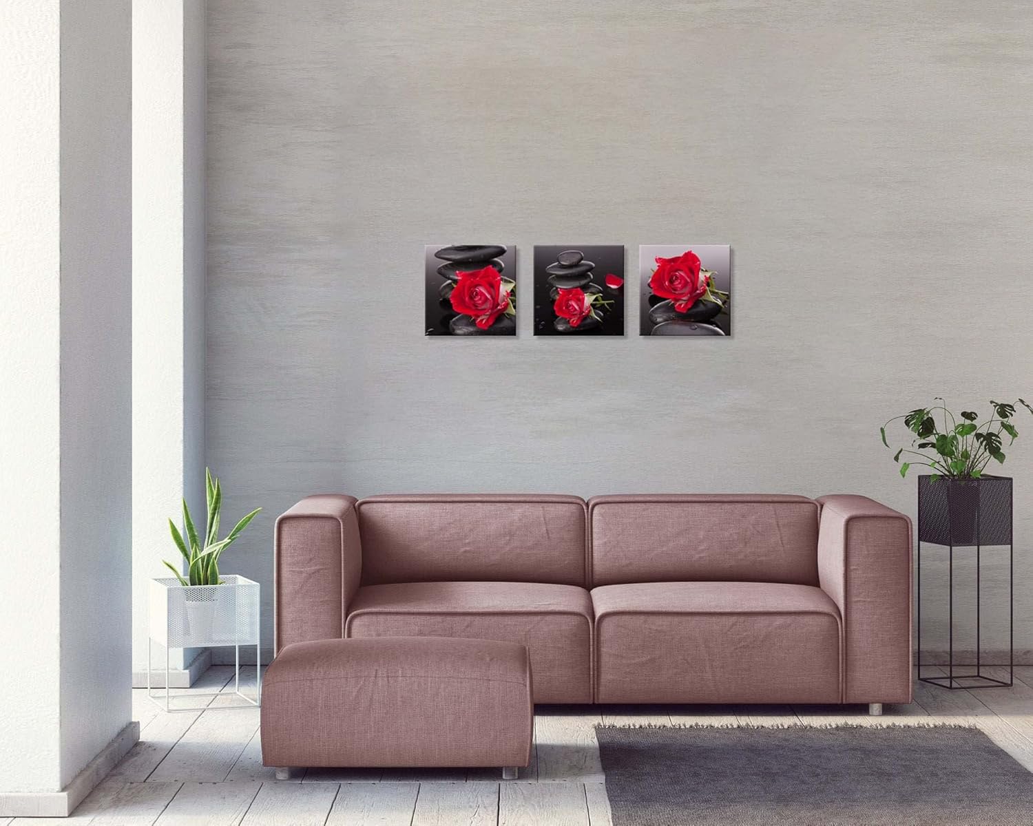 Beige Canvas Wall Art — 12" - View 4