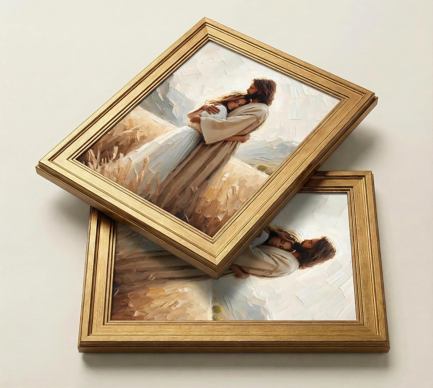 Framed Luxe Metal Wall Art — 16" - View 2