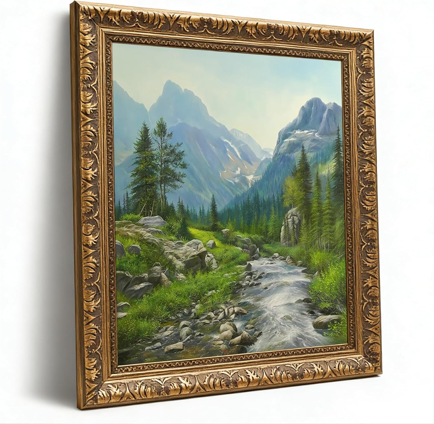 Framed Luxe Fabric Wall Decor — 8" — Picture 1