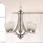 Modern Gold Chandelier - View 2