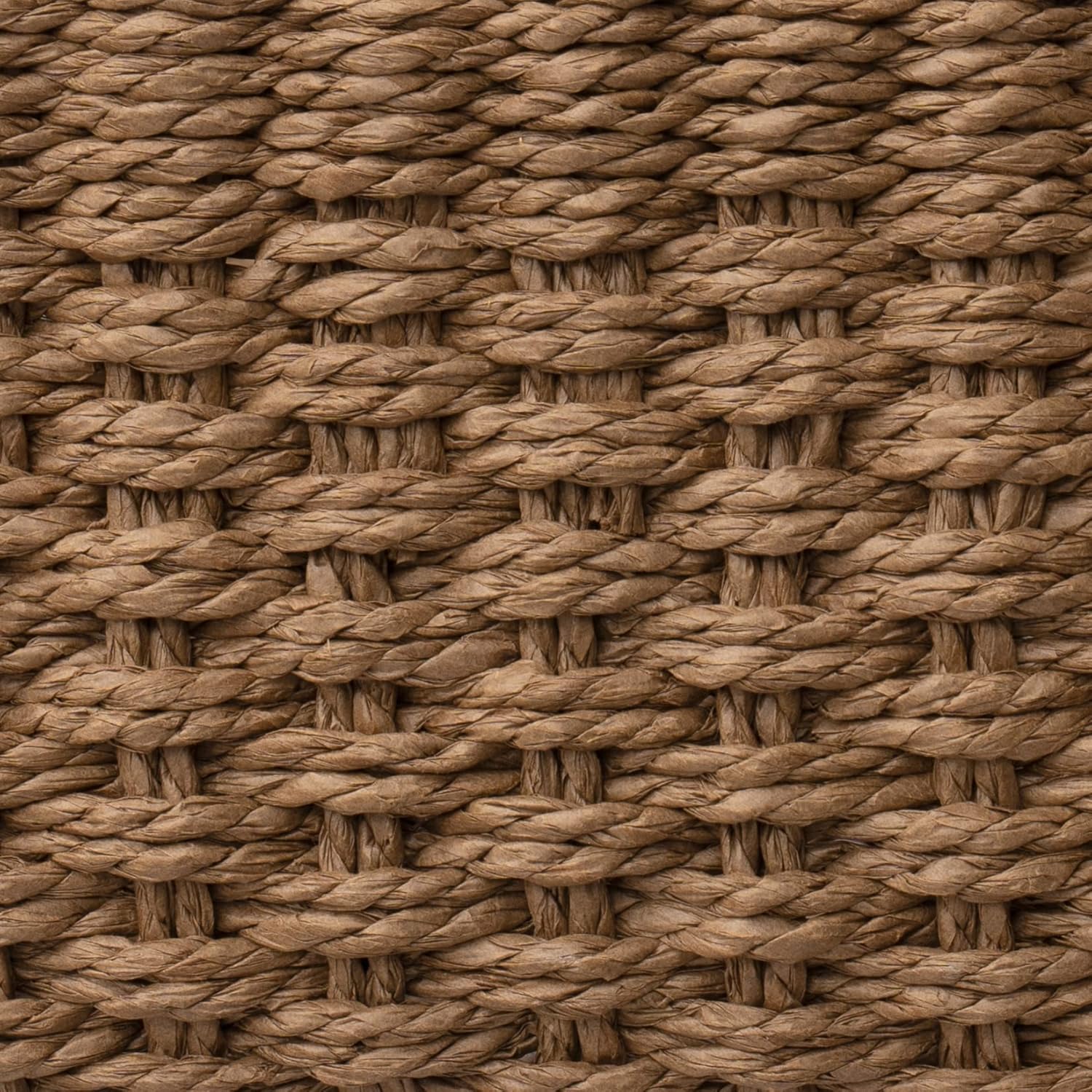 Boho Black Storage Basket — Set of 3 - View 6
