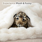 Luxe Beige Throw Pillow — 50" - View 7