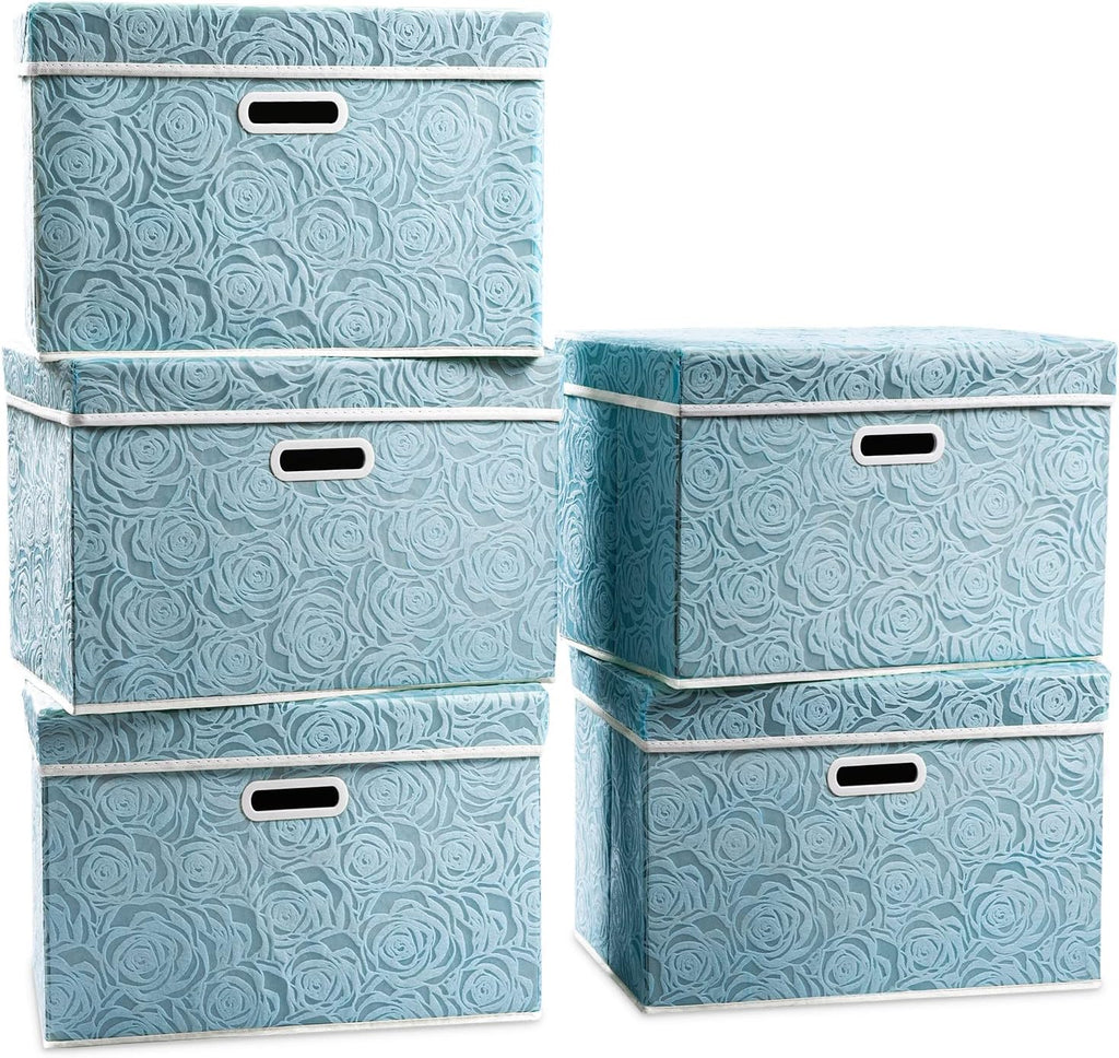 Blue Storage Bin — 8" — Blue