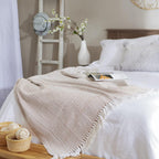 Beige Throw Pillow — 60" - View 4