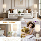 Adjustable Blue Nightstand Lamp — Set of 2 - View 7