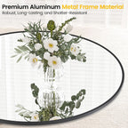 Round Farmhouse Black Wall Mirror — 36" - View 5
