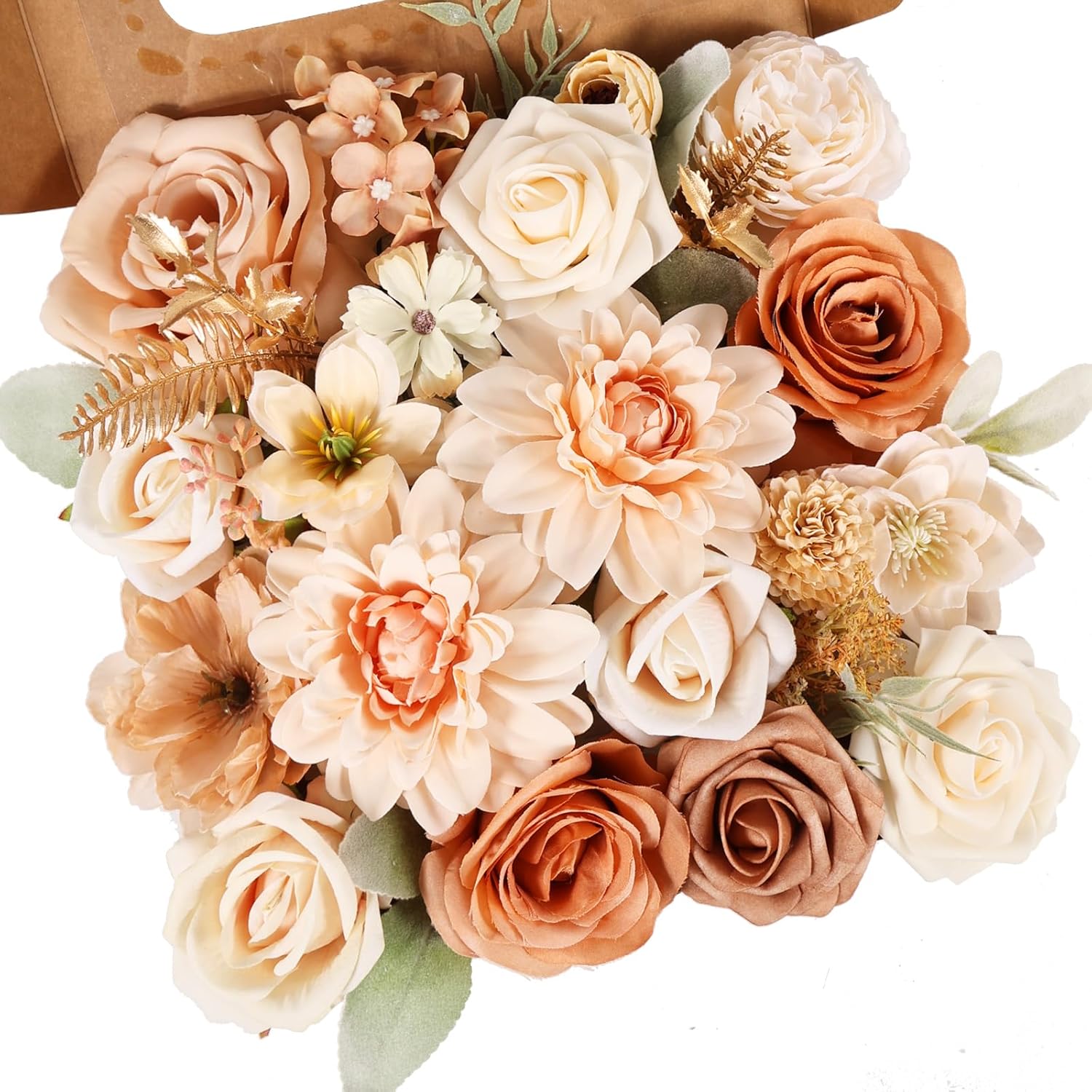 Vintage Blue Artificial Flowers — Elegant Champagne