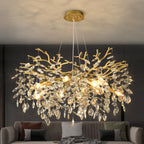 Round Luxe Black Chandelier — 10-Light