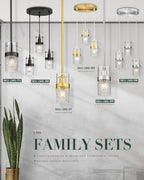 Adjustable Modern Black Pendant Light — 3.5" - View 5