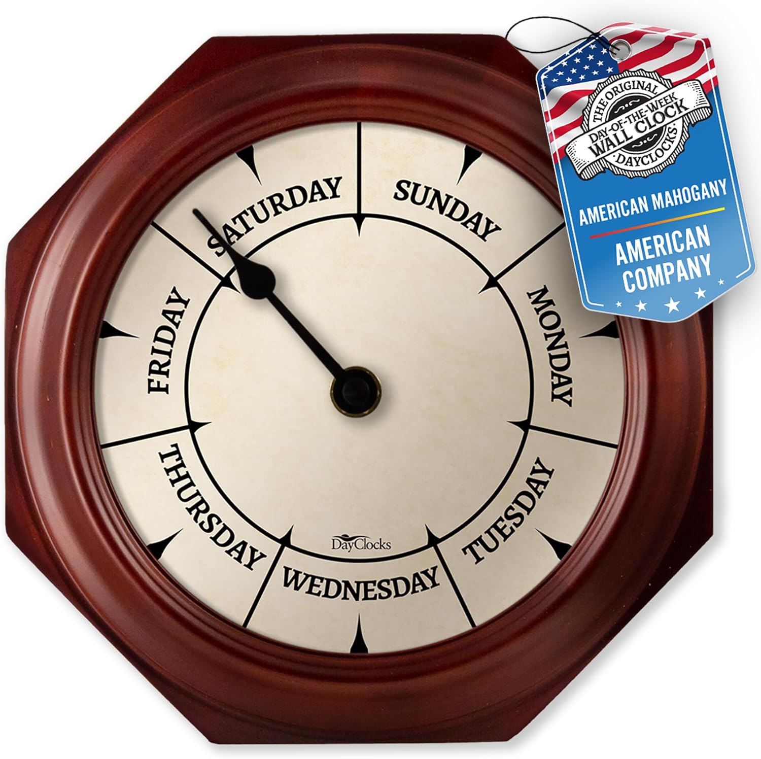 Brown Wall Clock — 14" — 10"