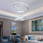 Adjustable Luxe White Chandelier - View 3