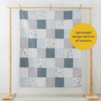 Farmhouse Blue Throw Pillow — 50" - View 4
