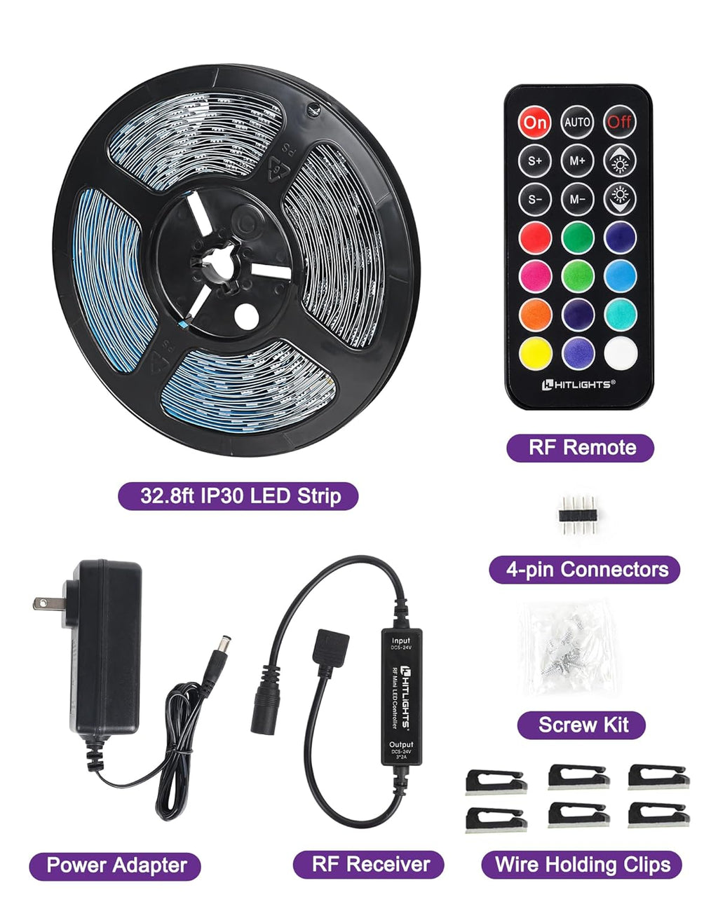 Color Changing Metal LED Strip Lights - View 8