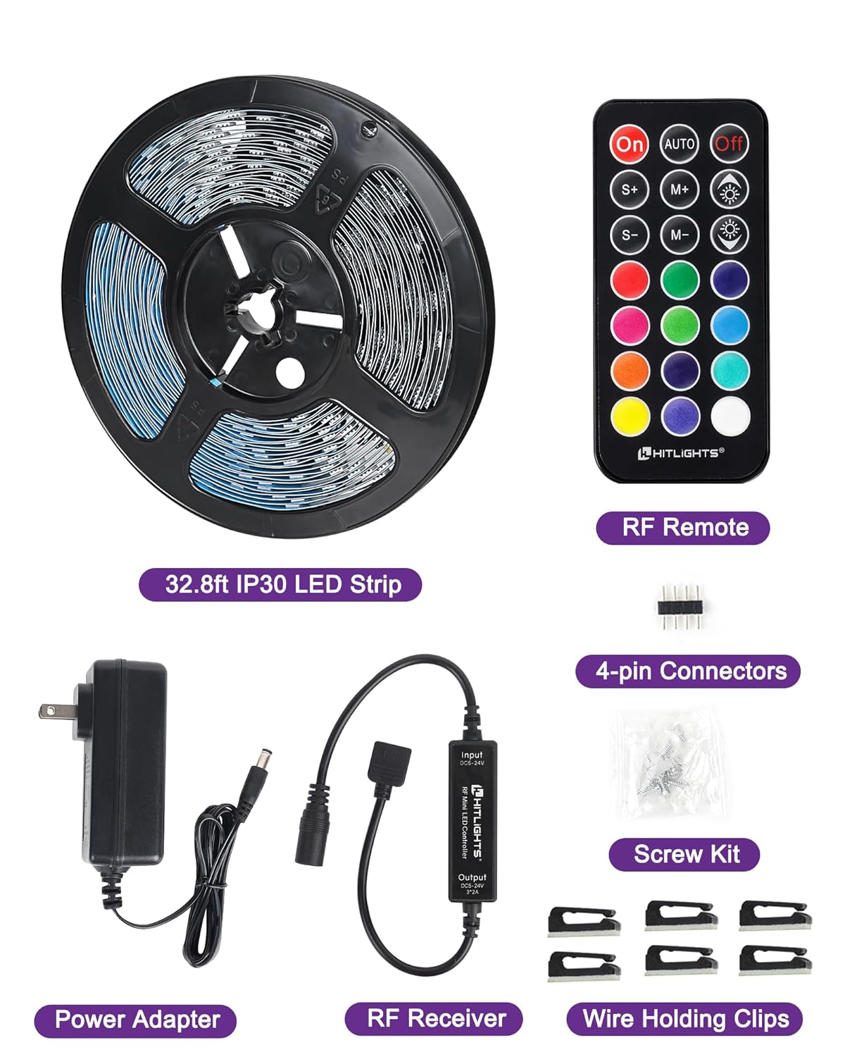 Color Changing Metal LED Strip Lights - View 8